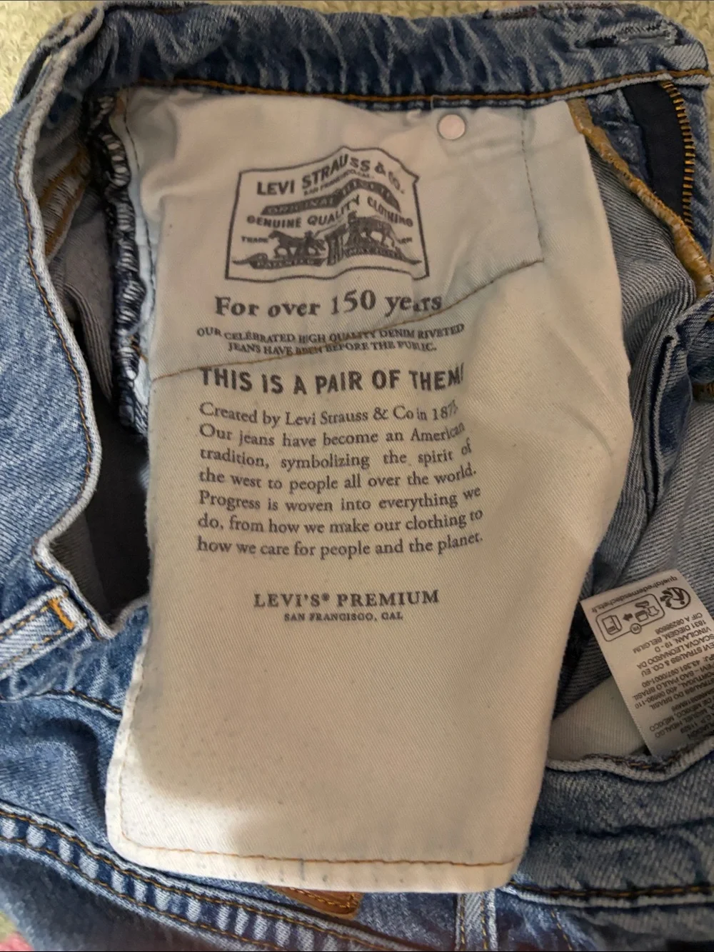 Levi's Men’s  Light Blue Straight Jeans
